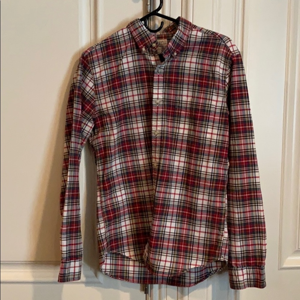 J. Crew plaid button down